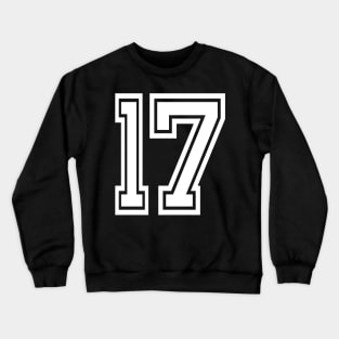 Numbers 17 for a sports team, group, or community Crewneck Sweatshirt